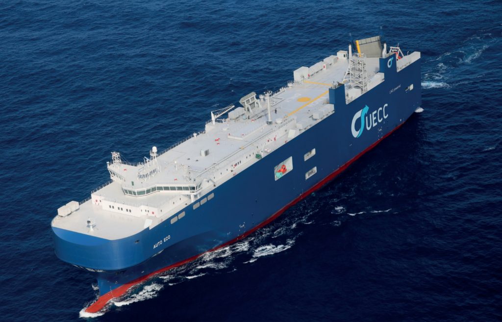 UECC Launches 1st Battery Hybrid LNG-Powered PCTC