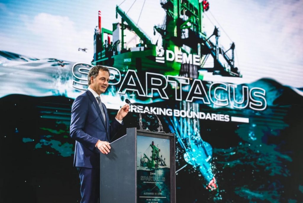 DEME Claims World’s Most Powerful Dredger With Spartacus Launch