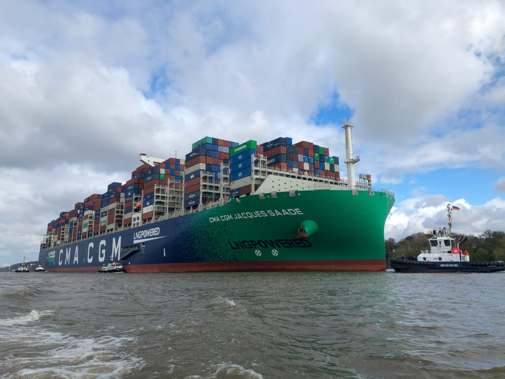 CMA CGM Jacques Saadé 1st Megamax To Pass Elbe’s Improved Draft