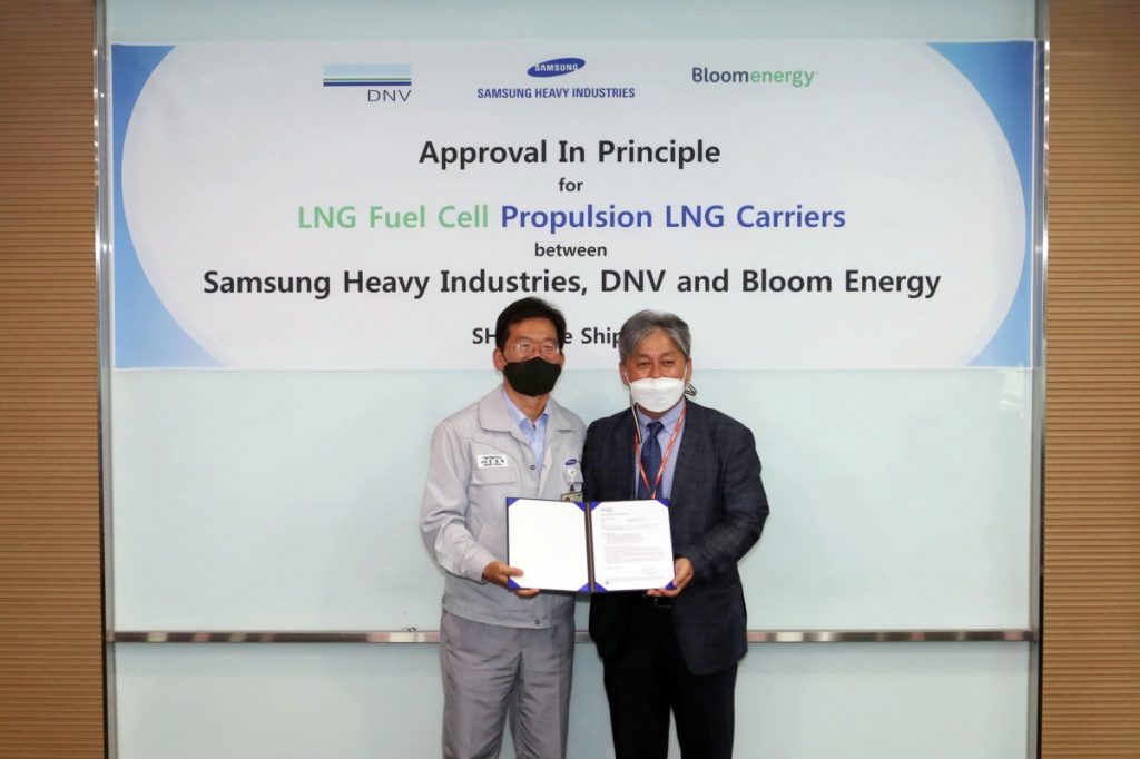 DNV Approved Samsung’s Design For Fuel Cell-Powered LNG Carrier