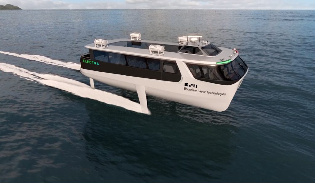 Concept For First Fully Electric Hydrofoil Ferry