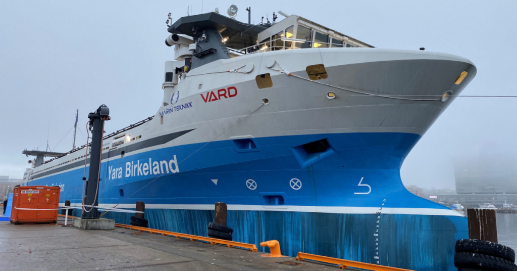 Yara Launches World’s First Autonomous, Zero Emission Containership