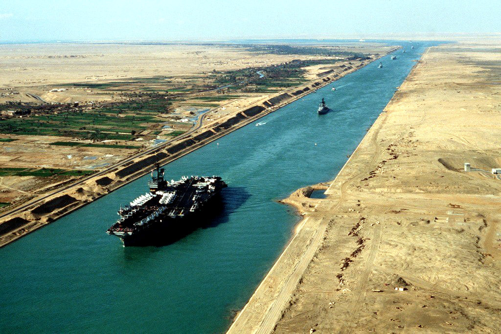 Suez Canal Improving Navigation By Widening And Deepening Sections