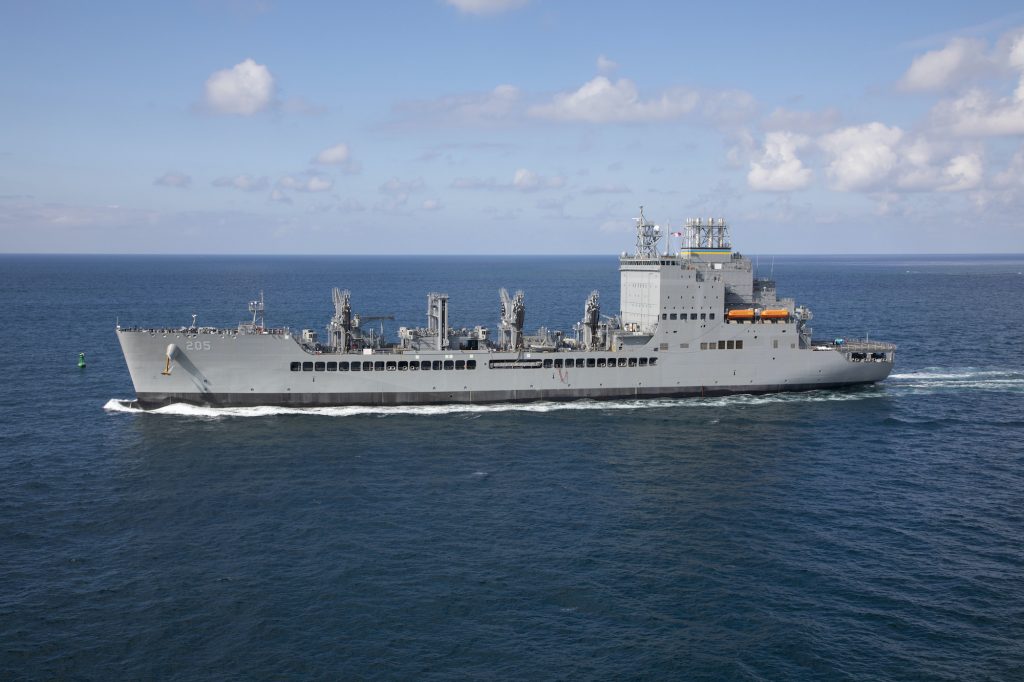 Navy’s New Fleet Oiler USNS John Lewis At Sea for Builder’s Trials