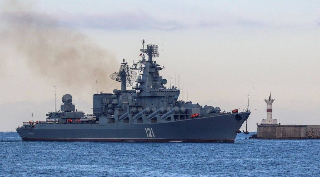 Russia Says Flagship Of Black Sea Fleet Badly Damaged By Blast