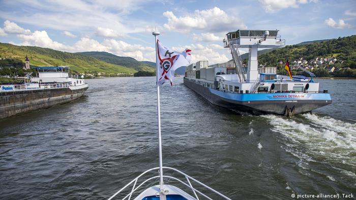 Rhine Water In Germany Falls Again, Ships Only Part-Loaded