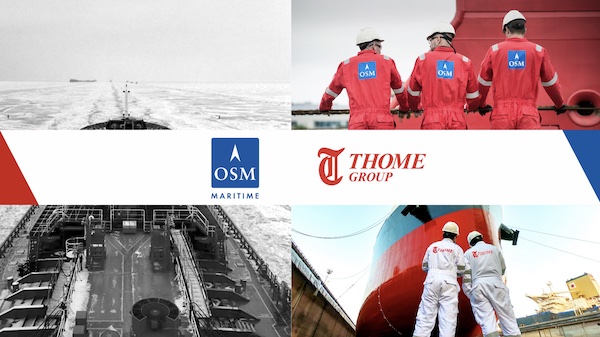 OSM Maritime and Thome to merge to strengthen position as a world leader within ship management