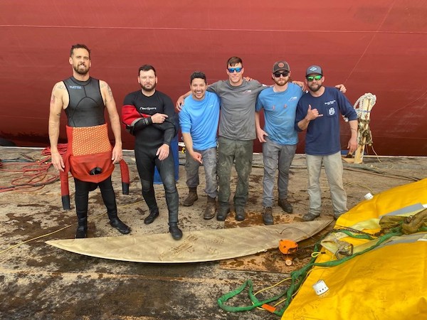 Phoenix Divers Aid Tanker With Propeller Damage At Port In Corpus Christi, TX