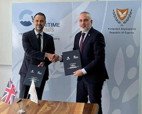 Cyprus and UK sign MoU to increase cooperation in shipping