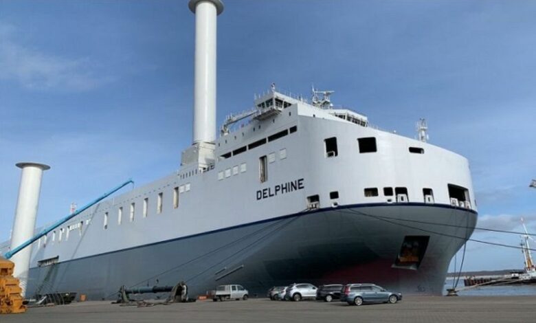 Largest wind-assisted shortsea roro returns to service