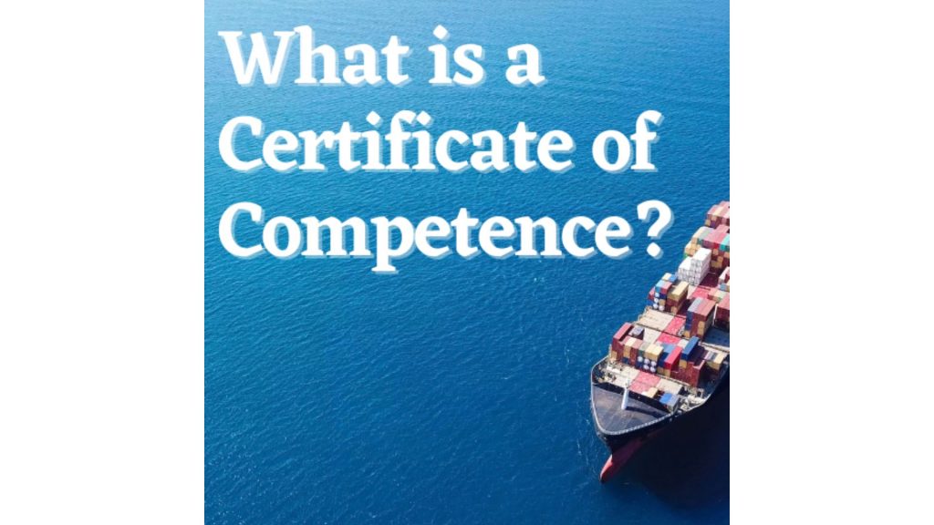 What is a Certificate of Competence???