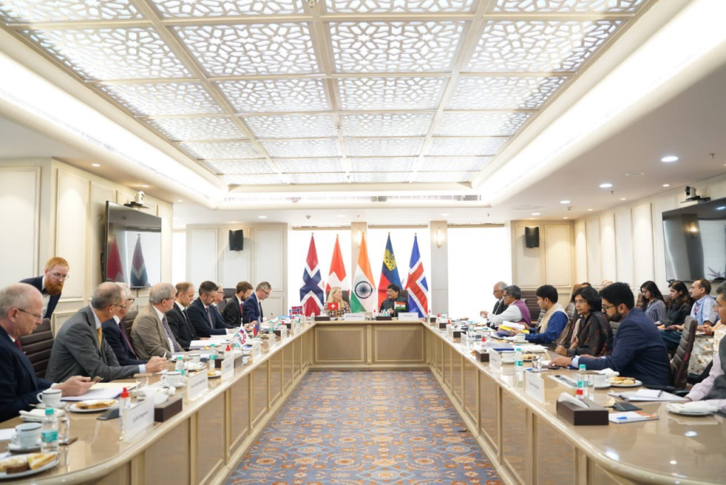 High-level delegations from India and EFTA meet to boost bilateral trade and economic partnership