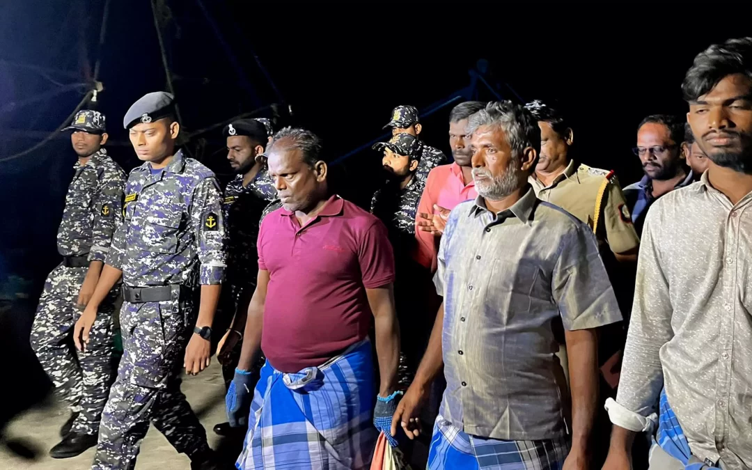 21 Indian Fishermen Released from Sri Lankan Custody Return Safely