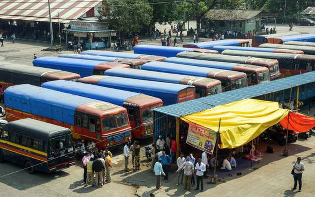 Flash Strike Halts Operations at 35 MSRTC Bus Depots in Maharashtra