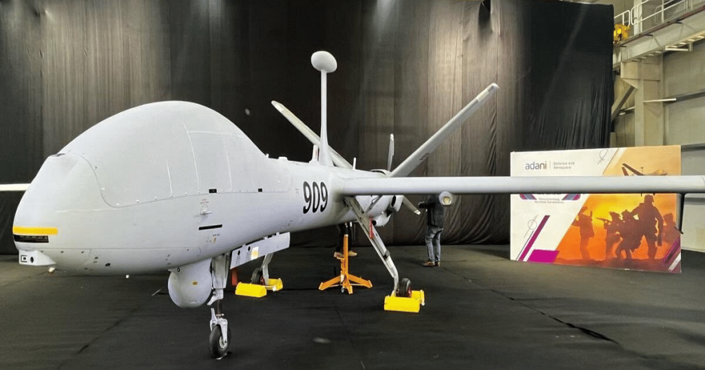 Israeli-Origin Heavy-Duty Military Drone Crashes Off Porbandar Coast