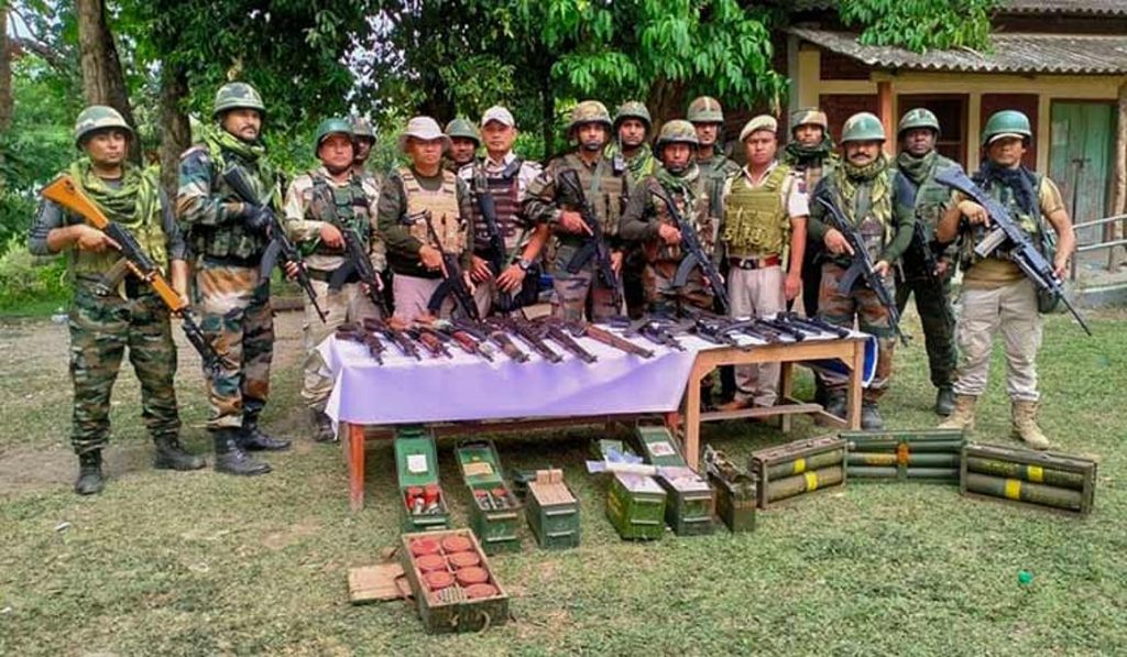 109 Weapons Surrendered Across Four Manipur Districts