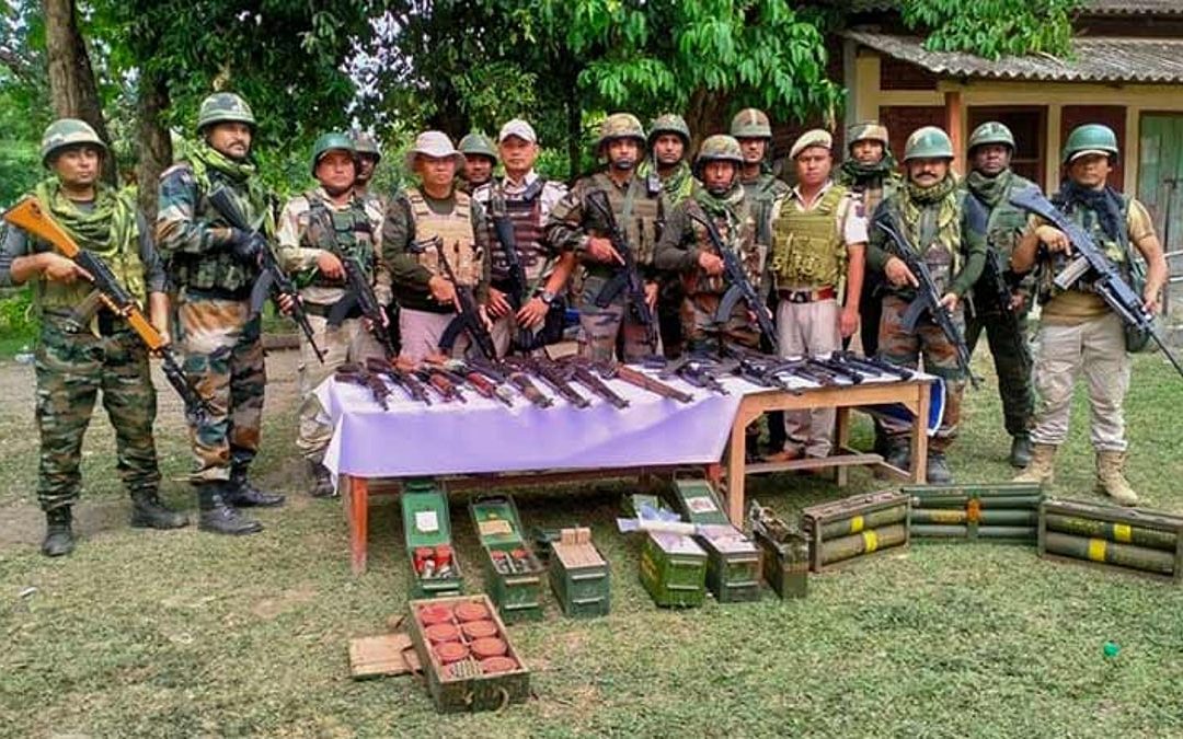 109 Weapons Surrendered Across Four Manipur Districts